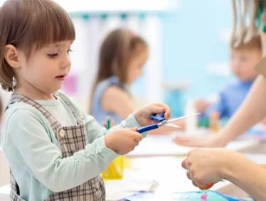 Children in an activity-based learning space